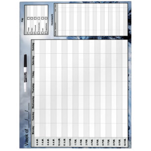 School Organizational Whiteboard Calendar