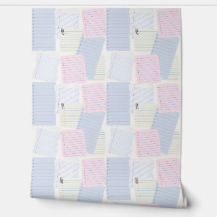 School Papers Collage Wallpaper