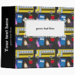 School pattern 3 ring binder
