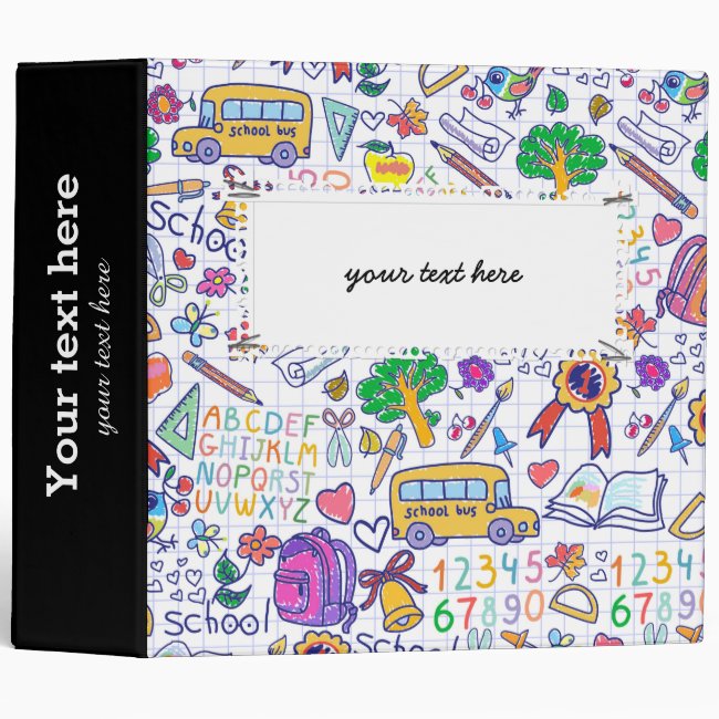 School pattern binder