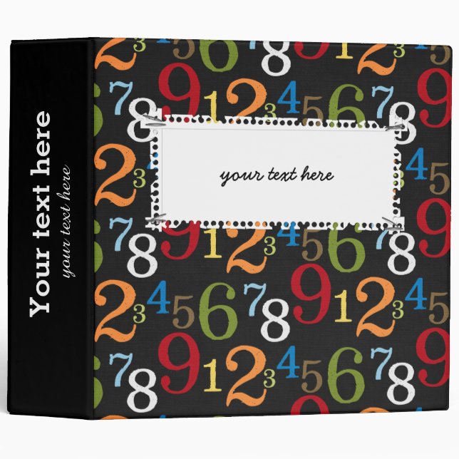 School pattern binder (Front/Spine)