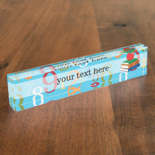 School pattern name plate