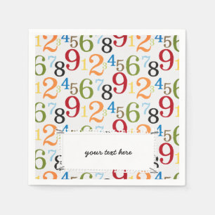 School pattern napkins