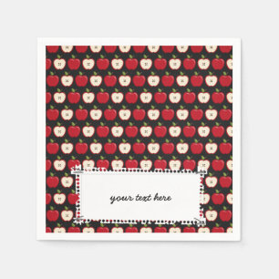 School pattern paper napkins