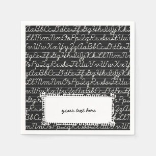 School pattern paper napkins