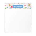 School Personalized Notepad at Zazzle