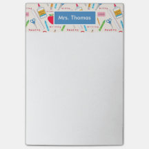 School Personalized Post It Notepad
