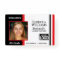 School Photo Badge - Black and Red