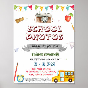 School Photos event template Poster