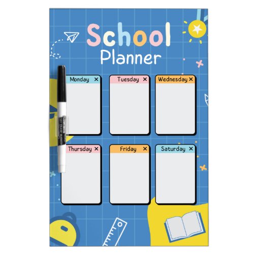 School Planner Dry Erase Board