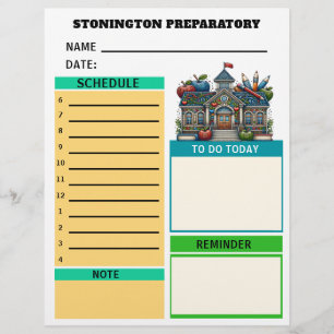 School Planning Stationery