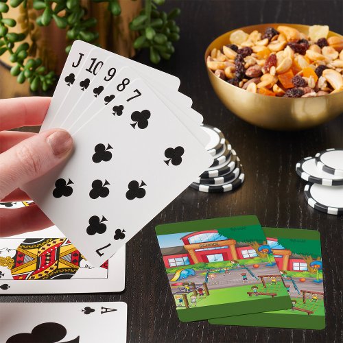 School Playground Poker Cards