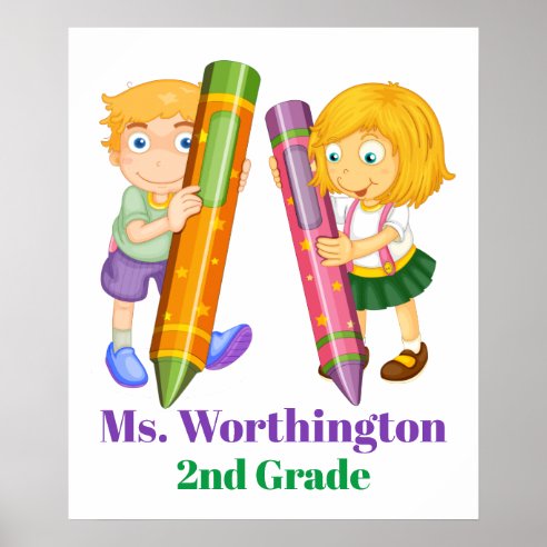 2nd Grade Posters &amp; Prints | Zazzle