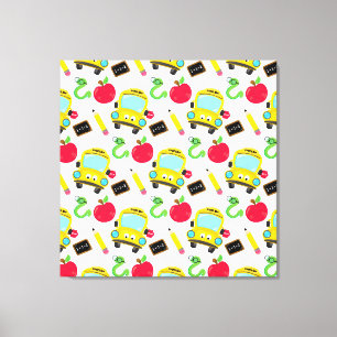 School Premium Wrapped Canvas (Gloss) Print