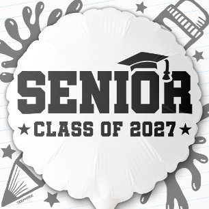 School Pride Graduation Year Senior Class of 2027 Balloon