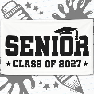 School Pride Graduation Year Senior Class of 2027 Banner