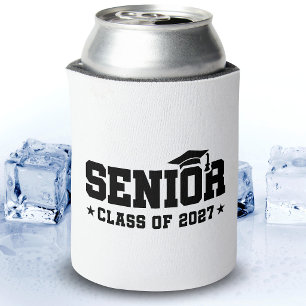 School Pride Graduation Year Senior Class of 2027 Can Cooler