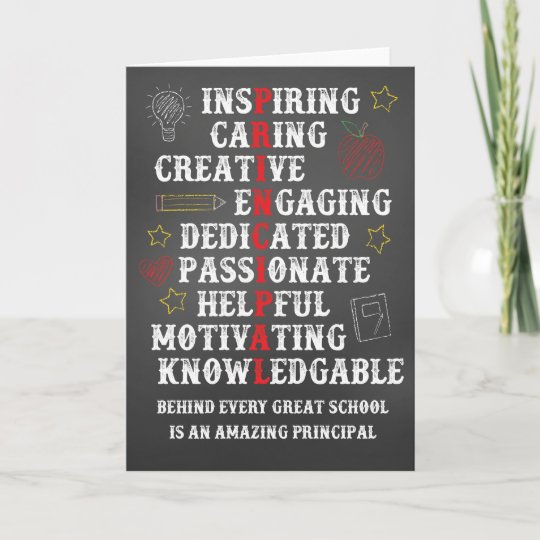thank you card for principal
