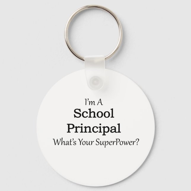 School Principal Keychain (Front)