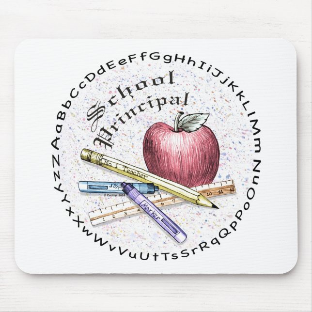 School Principal Mouse Pad (Front)