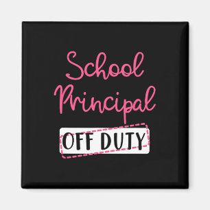 School Principal Off Duty Summer Break End Year  Magnet