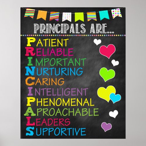 School Principal Poster
