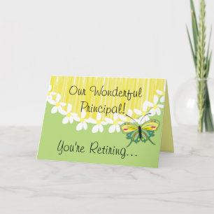 School Principal Retirement Card
