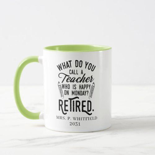 School Principal Retirement Personalized Mug