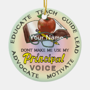 School Principal Voice  ornament 