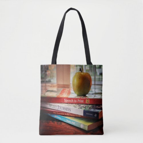 School Psychologist Apple and Books Tote Bag