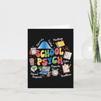 School Psychologist Appreciation Mental Health Awa Card