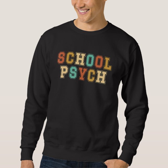 School Psychologist Boho School Psych Week Sweatshirt (Front)