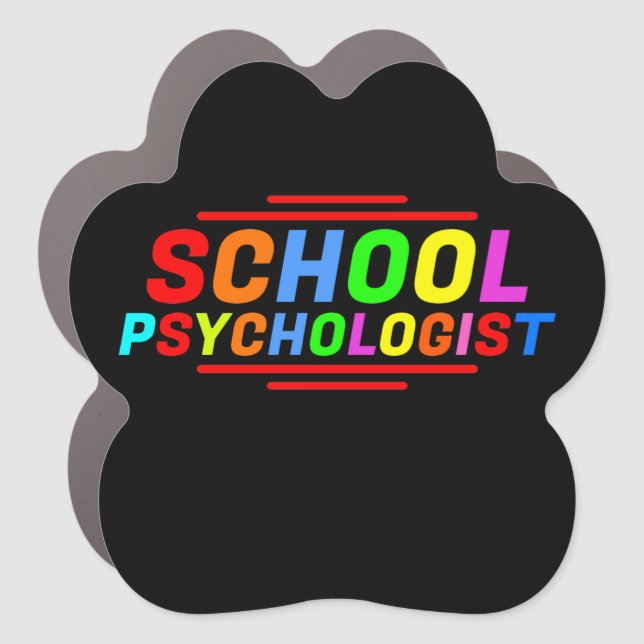 School Psychologist Car Magnet (Front)
