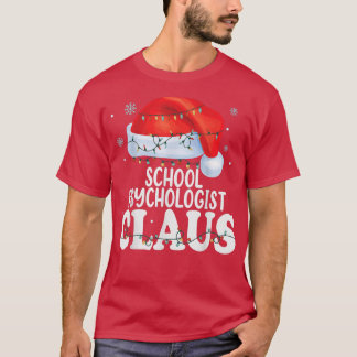 School Psychologist Claus Christmas Funny Matching T-Shirt