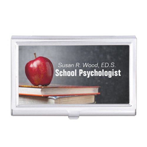 School Psychologist Custom Business Card Holder