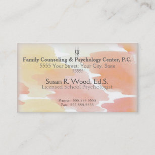 School Psychologist Custom Business Cards