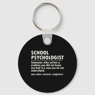 School Psychologist Definition Byck To School Fun Keychain