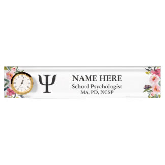 School Psychologist Desk Name Plate