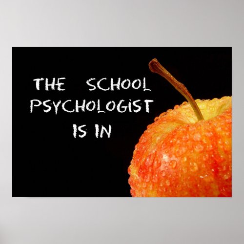 School Psychologist Door Poster