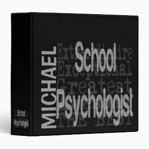 School Psychologist Extraordinaire CUSTOM 3 Ring Binder