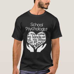 School Psychologist Hands Heart School Team T-Shirt