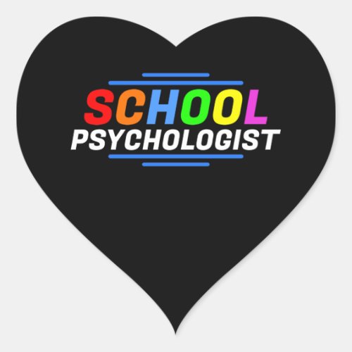 School Psychologist Heart Sticker
