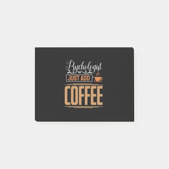 School Psychologist Just Add Coffee Post-it Notes (Front)