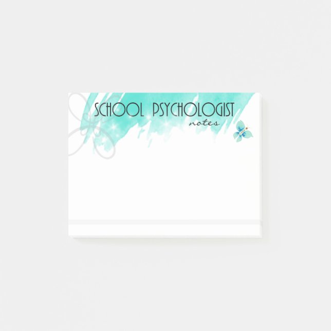 School Psychologist Memo Style Notes (Front)