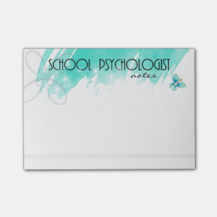 School Psychologist Memo Style Post-it Notes