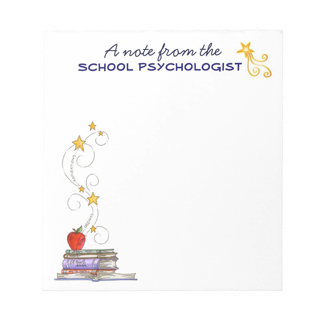 School Psychologist Notepad Zazzle