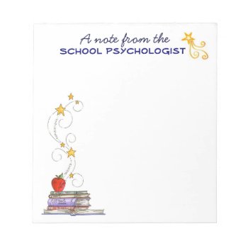 School Psychologist Notepad by schoolpsychdesigns at Zazzle