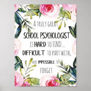 School Psychologist Office decor Appreciation Gift