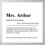 School Psychologist Personalized Gift Poster at Zazzle