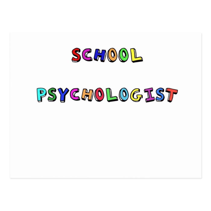 SCHOOL PSYCHOLOGIST POST CARDS